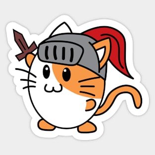 Knight Kitty Sticker